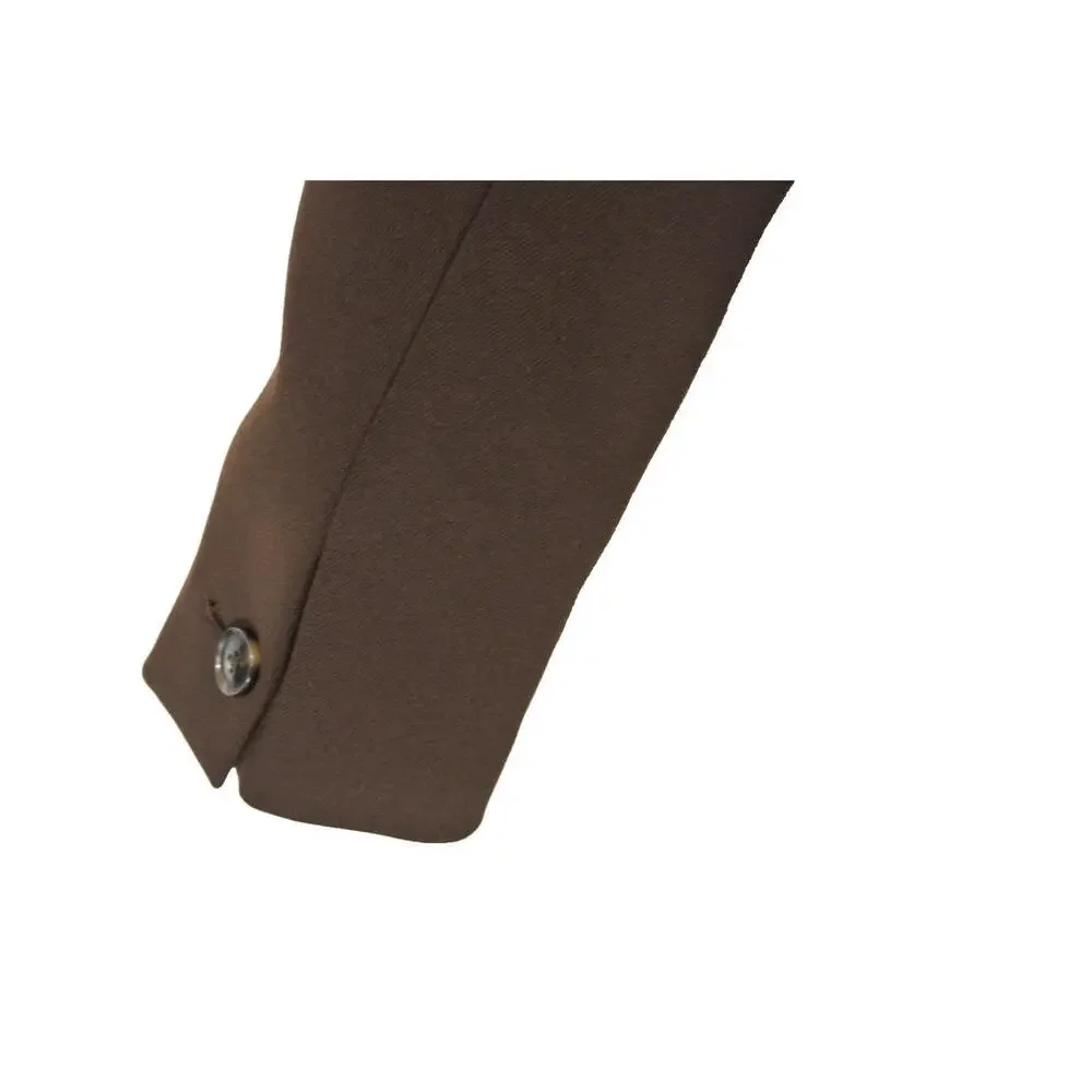 NEW, REISS Petite Twill Double-Breasted Blazer in Chocolate Brown Size 6 #SJ2060 - Picture 6 of 9